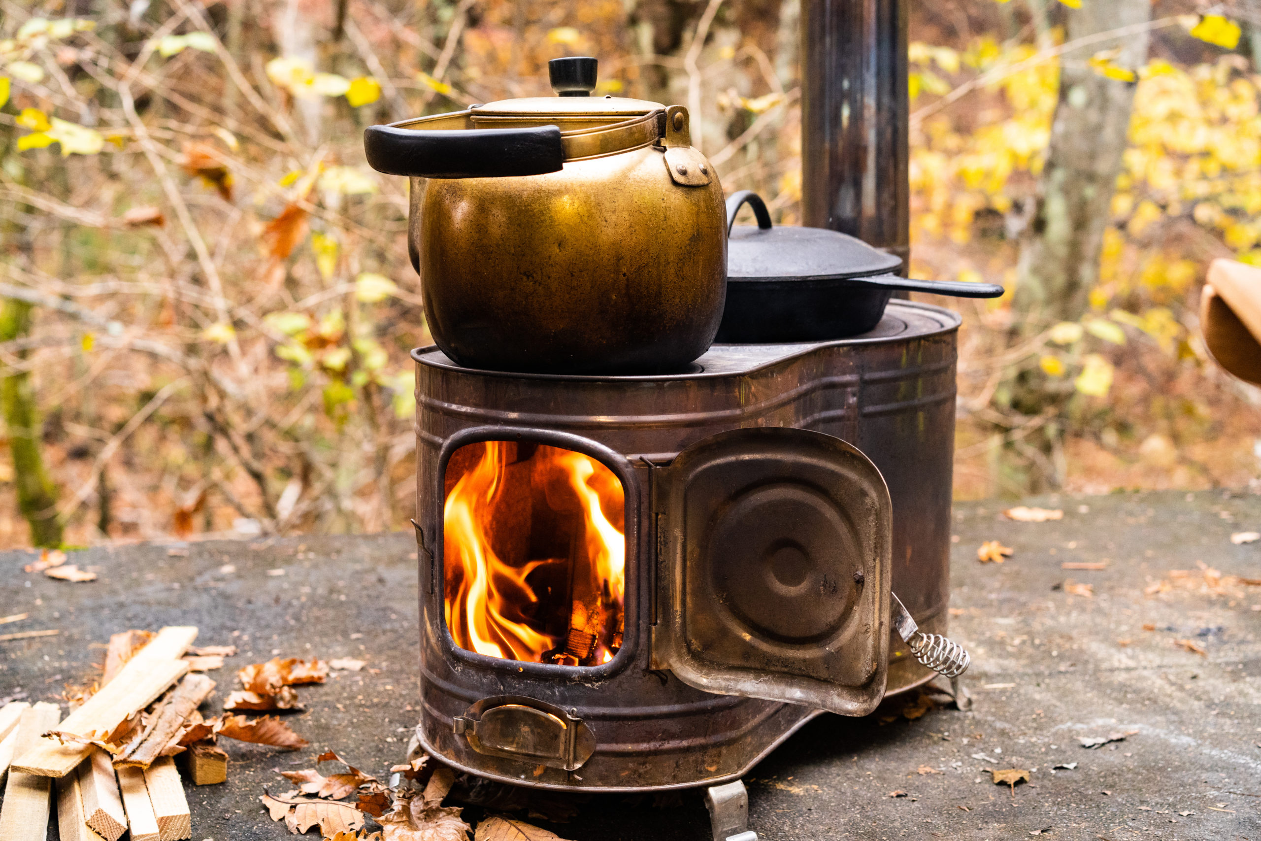 キャプテンスタッグ KAMADO 薪ストーブ 煙突2本セット キャプテン